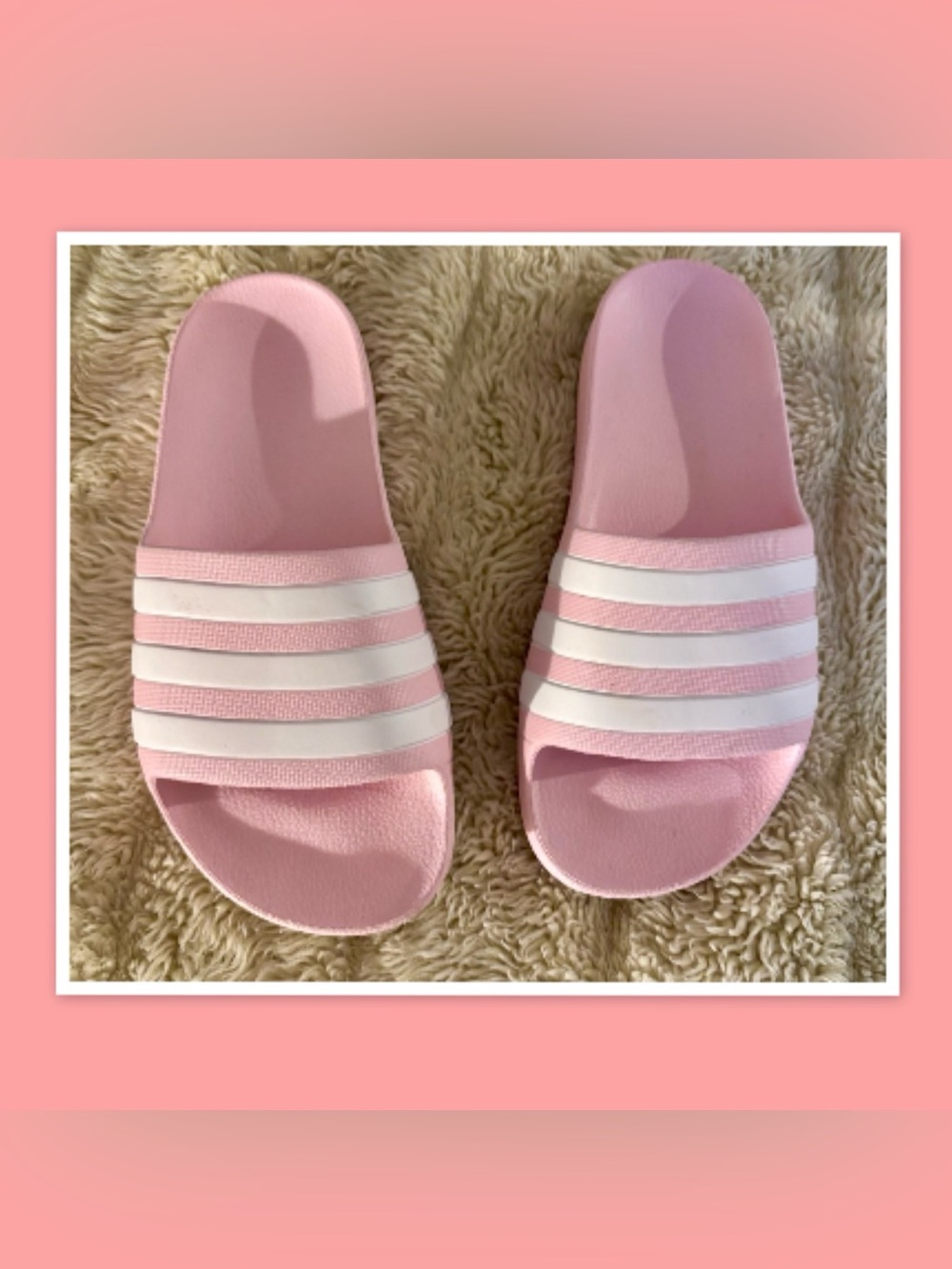 Adidas Pink Slides Sandals ~ Child’s